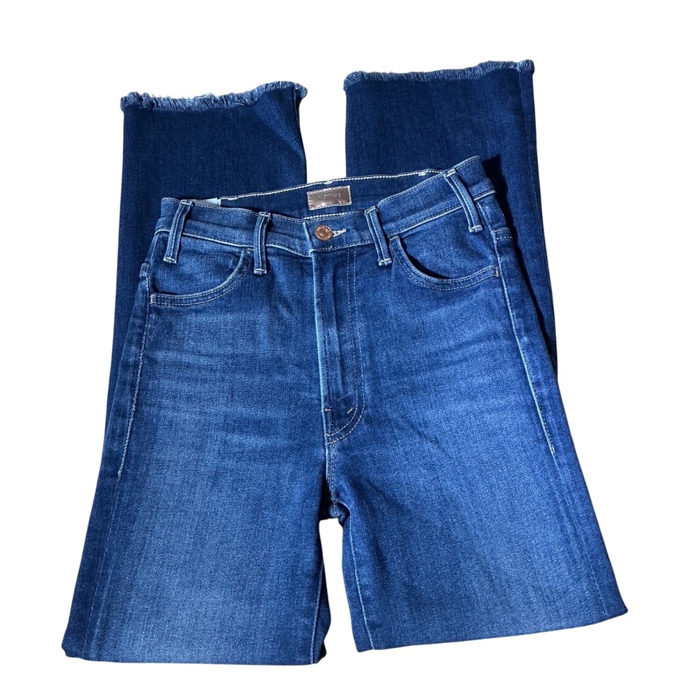 Mother The Hustler Ankle Fray Jeans Home Movies High Rise Bootcut 23 1117-686